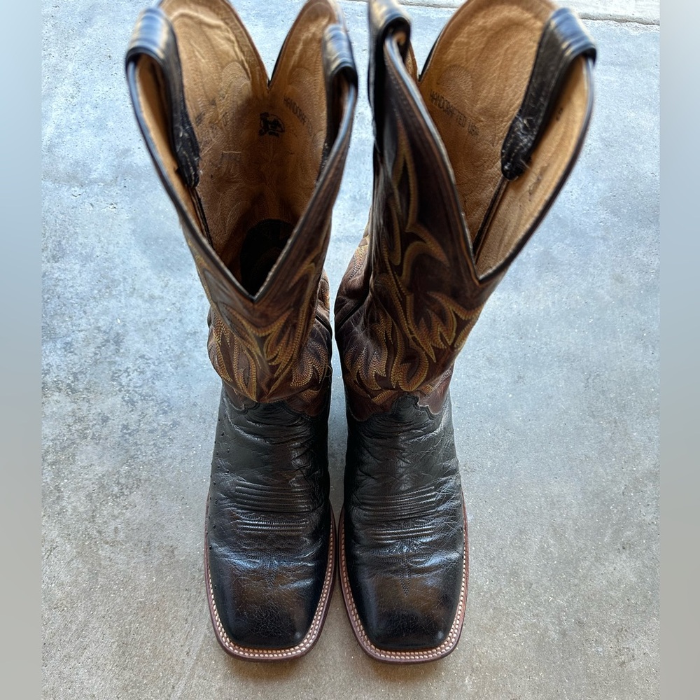 Justin Smooth Ostrich Cowboy Boots